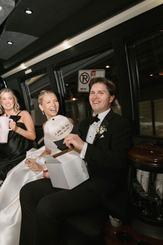Bride and groom portraits in the art-deco lobby of Hotel Phillips in Kansas City.