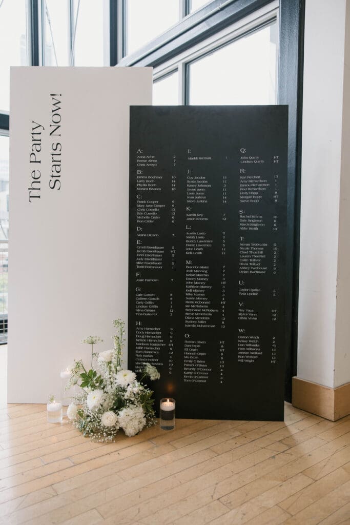 classic wedding day details at the gallery event space